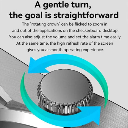 Daily Activity Tracker Watch for Everyday Health Monitoring - rotating crown control and high refresh screen for smooth operation