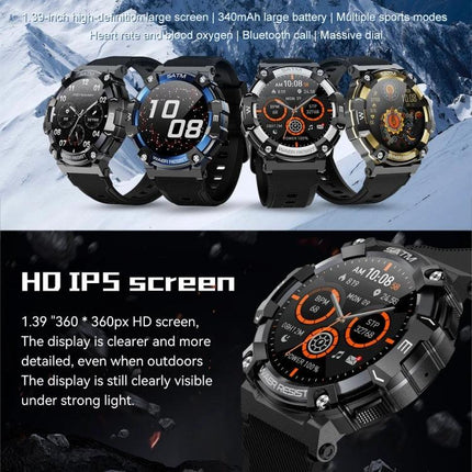 Versatile Smart Watch for Everyday Health and Activity Tracking - rugged multi-dial smartwatch with step, heart rate and sleep monitoring, HD IPS screen