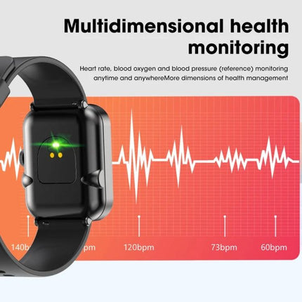 Wearable Bracelet for Daily Health and Communication Needs showing heart-rate monitoring with ECG graph and Bluetooth connectivity