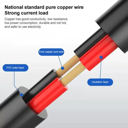 DC Female to DC Male Power Extension Cable for Devices