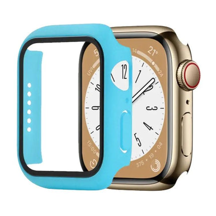 Shockproof PC Tempered Glass Case for Apple Watch 45mm