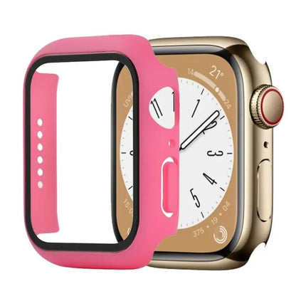 Shockproof PC Tempered Glass Case for Apple Watch 45mm