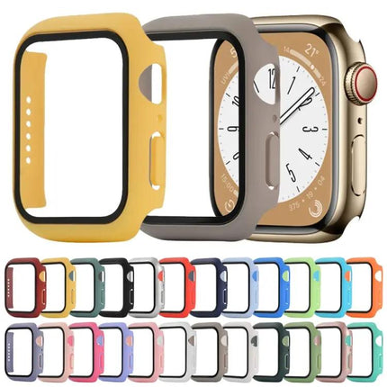 Shockproof PC Tempered Glass Case for Apple Watch 45mm