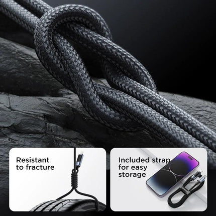 Joyroom Cable for Daily Phone Charging and Syncing braided durable cable with strap, resistant to fracture and ideal for charging and syncing on the go