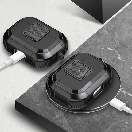 Essential Protective Case for Earphones in Everyday Scenarios — durable TPU/PC charging-ready black earphone case protecting from dust, scratches, impacts