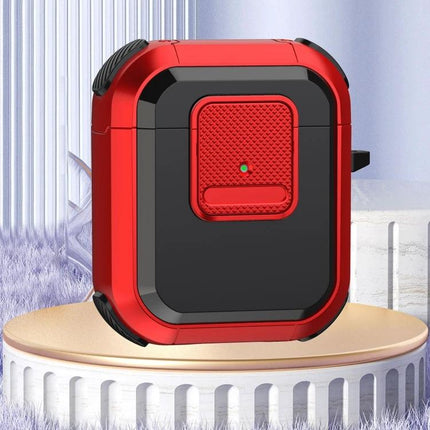 Essential Protective Case for Earphones in Everyday Scenarios - durable red and black TPU/PC earphone case protecting against dust, scratches, impacts