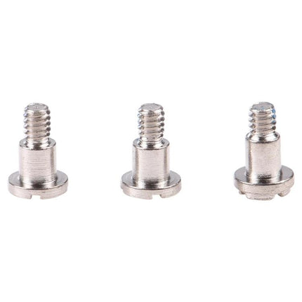 Replacement Screws Set for iPhone 14 Home Repairs - three silver replacement screws for iPhone 14 Pro Max DIY screen and battery fixes