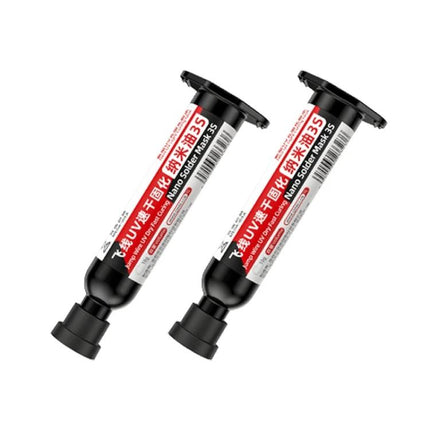 Qianli MEGA-IDEA Nano Solder Mask UV-Curing Glue for Repairs syringe bottles for precise electronic board repairs