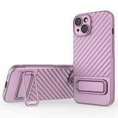 Wavy Pattern TPU Phone Case with Lens Protector for iPhone 15 Plus, Series 2