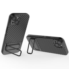 Wavy Pattern TPU Phone Case with Lens Protector for iPhone 15 Plus, Series 2