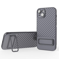 Wavy Pattern TPU Phone Case with Lens Protector for iPhone 15 Plus, Series 2