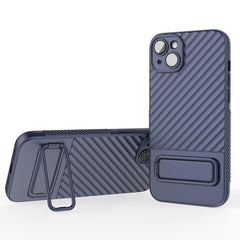 Wavy Pattern TPU Phone Case with Lens Protector for iPhone 15 Plus, Series 2