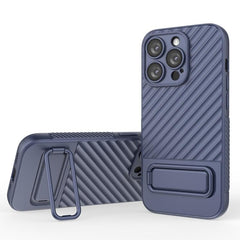 Wavy Pattern TPU Phone Case with Lens Protector for iPhone 15 Plus, Series 2