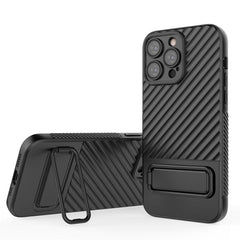 Funda para teléfono de TPU con textura ondulada y película para lentes, serie 2