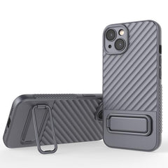 Wavy Pattern TPU Phone Case with Lens Protector for iPhone 15 Plus, Series 2