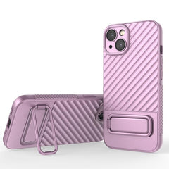 Wavy Pattern TPU Phone Case with Lens Protector for iPhone 15 Plus, Series 2