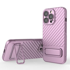 Wavy Design TPU Phone Case with Lens Protection Film for iPhone 15 Pro Max