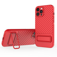 Wavy Design TPU Phone Case with Lens Protection Film for iPhone 15 Pro Max