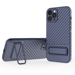 Wavy Design TPU Phone Case with Lens Protection Film for iPhone 15 Pro Max