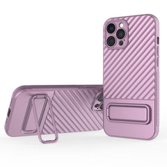 Wavy Design TPU Phone Case with Lens Protection Film for iPhone 15 Pro Max