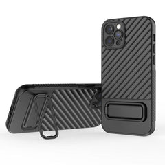 Wavy Design TPU Phone Case with Lens Protection Film for iPhone 15 Pro Max