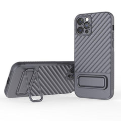 Wavy Design TPU Phone Case with Lens Protection Film for iPhone 15 Pro Max