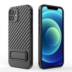 Wavy Design TPU Phone Case with Lens Protection Film for iPhone 15 Pro Max