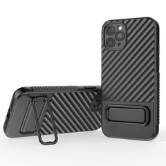 Funda para teléfono de TPU con textura ondulada y película para lentes, serie 1