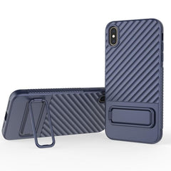 Wavy Design TPU Phone Case with Lens Protection Film for iPhone 15 Pro Max