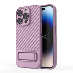 Wavy Pattern TPU Phone Case with Lens Protector for iPhone 15 Plus, Series 2