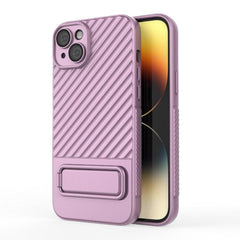 Wavy Pattern TPU Phone Case with Lens Protector for iPhone 15 Plus, Series 2