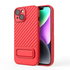 Wavy Design TPU Phone Case with Lens Protection Film for iPhone 15 Pro Max