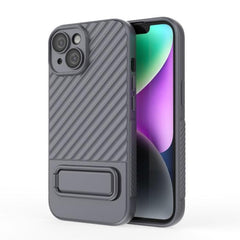 Wavy Design TPU Phone Case with Lens Protection Film for iPhone 15 Pro Max