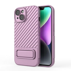 Wavy Design TPU Phone Case with Lens Protection Film for iPhone 15 Pro Max