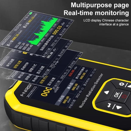 Portable Geiger Counter for Home Radiation Detection handheld device with real-time LCD monitoring and energy compensation GM tube