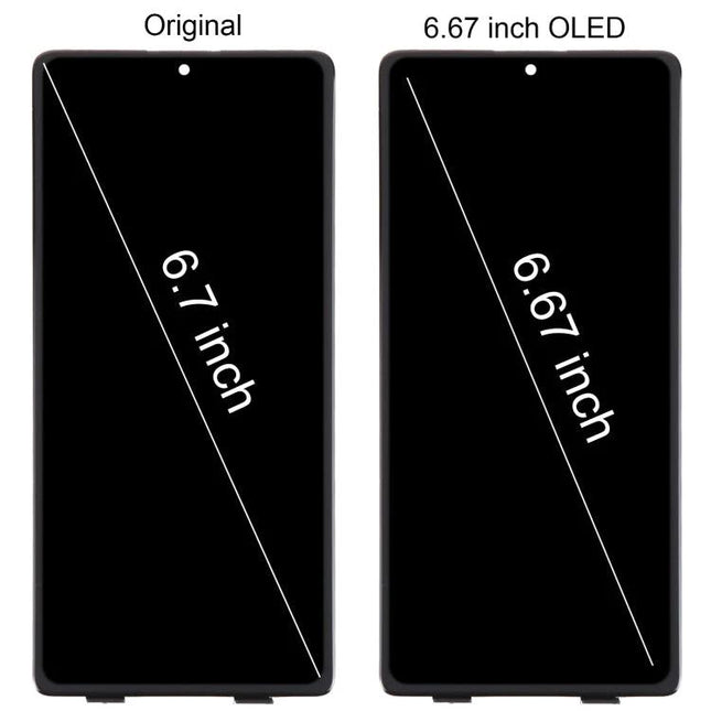 Samsung Replacement Screen for Everyday Phone Functionality - 6.67 inch OLED full LCD and touch digitizer assembly