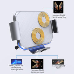 Cargador inalámbrico para coche y soporte para teléfono inteligente S8 Advanced Dual Coil