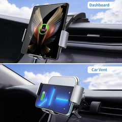 S8 Premium Wireless Car Charger with Dual Coil Smartphone Holder