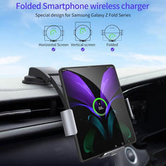 Ultimate Wireless Car Charger & Phone Holder with Dual-Coil Technology