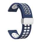 22mm / Midnight Blue White