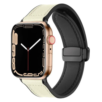 Magnetic Folding Silicone Watch Band For Apple Watch 41mm