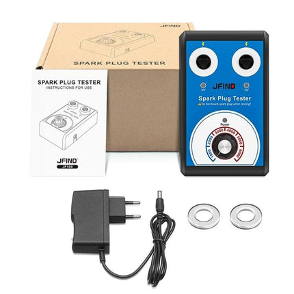 JFIND Tool for Everyday Car Maintenance Checks compact spark plug tester kit with adapter, instructions and mounting rings