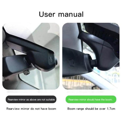 Yesido Car Rearview Mirror Phone Holder With Adjustable Angle showing installation guidance and 960-degree rotation for stable eye-level phone positioning