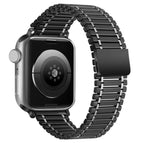 For Apple Watch Ultra 49mm / Series 8&7 45mm / SE 2&6&SE&5&4 44mm / 3&2&1 42mm / Black+Silver