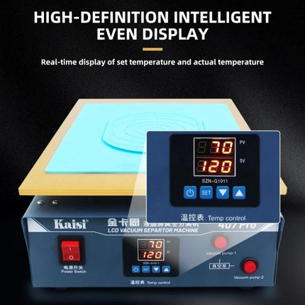 Kaisi 17-Inch LCD Screen Separator for Device Repair with all-aluminum heating plate and digital temp control