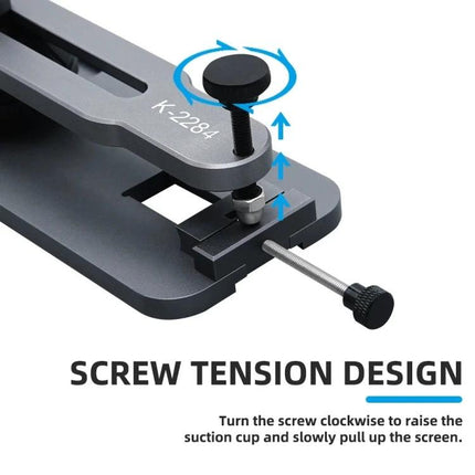 Kaisi Universal LCD Screen Separator for Easy Device Repairs showing screw tension design and adjustable suction cup for precise screen removal