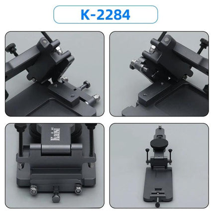 Kaisi Universal LCD Screen Separator for Easy Device Repairs showing adjustable clamp and base for safe smartphone and tablet screen removal