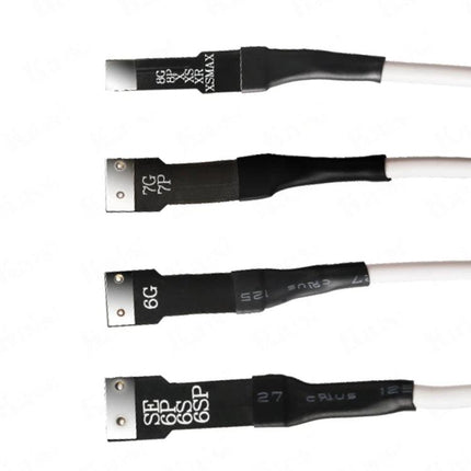 Kaisi Power Supply Activation Cable for iPhone 6 to 14 Pro Max - four connector tips for powering and testing iPhone mainboards