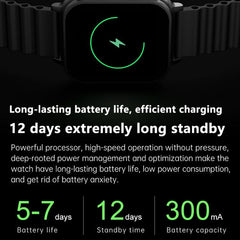 N22 2-in-1 Sports Tracker Smartwatch with Bluetooth Earbuds and 1.96-Inch HD Display