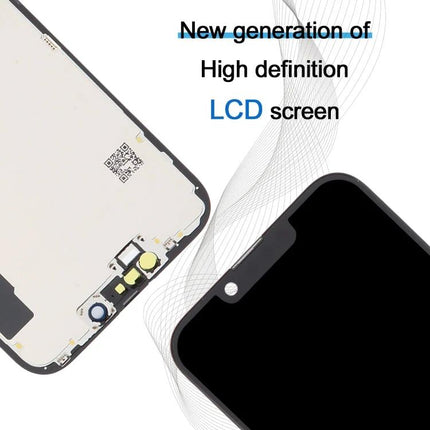 JK inell LCD Screen for Everyday iPhone 14 Repairs - replacement high-definition LCD assembly showing front and back components